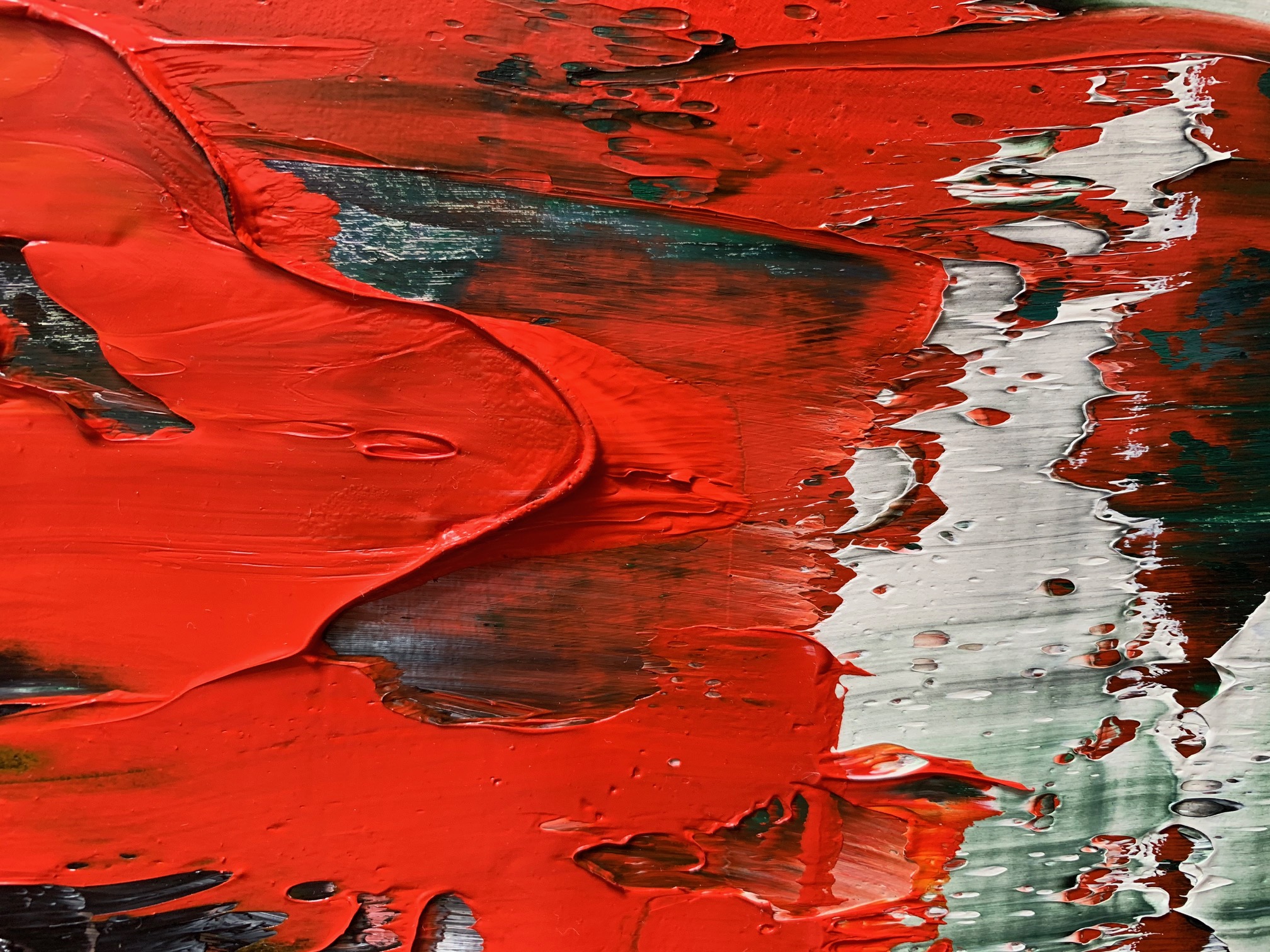 Abstract red wall art 2021-23