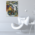 Yellow abstract wall art 2020-I-14