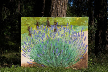 Lavender in the Garden. SOLD