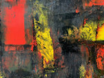 Black red yellow oil painting 2021-24