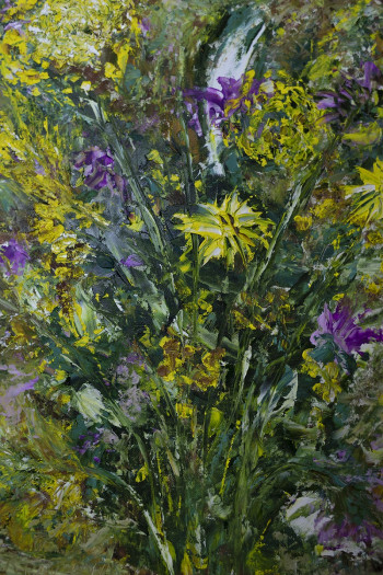 Картина маслом полевые цветы. Частная коллекция (Шотландия)