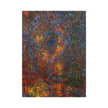 Abstract contemporary wall art red and blue Lora Pavlova III-45